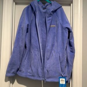 Columbia zip up fleece jacket with hood NWT